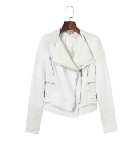 Spliced Faux Leather Suede Jacket Women Black Moto Coat Punk Camel Suede jaquetas couro Casaco chaquetas PU Slim Jacket - Image 9