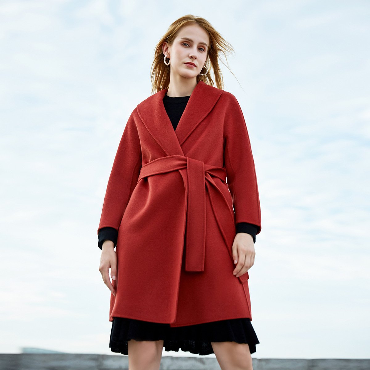 Long woolen coat - Image 2