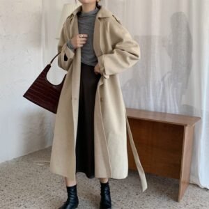 Warm Double-sided Cashmere Coat Handmade Long Coat
