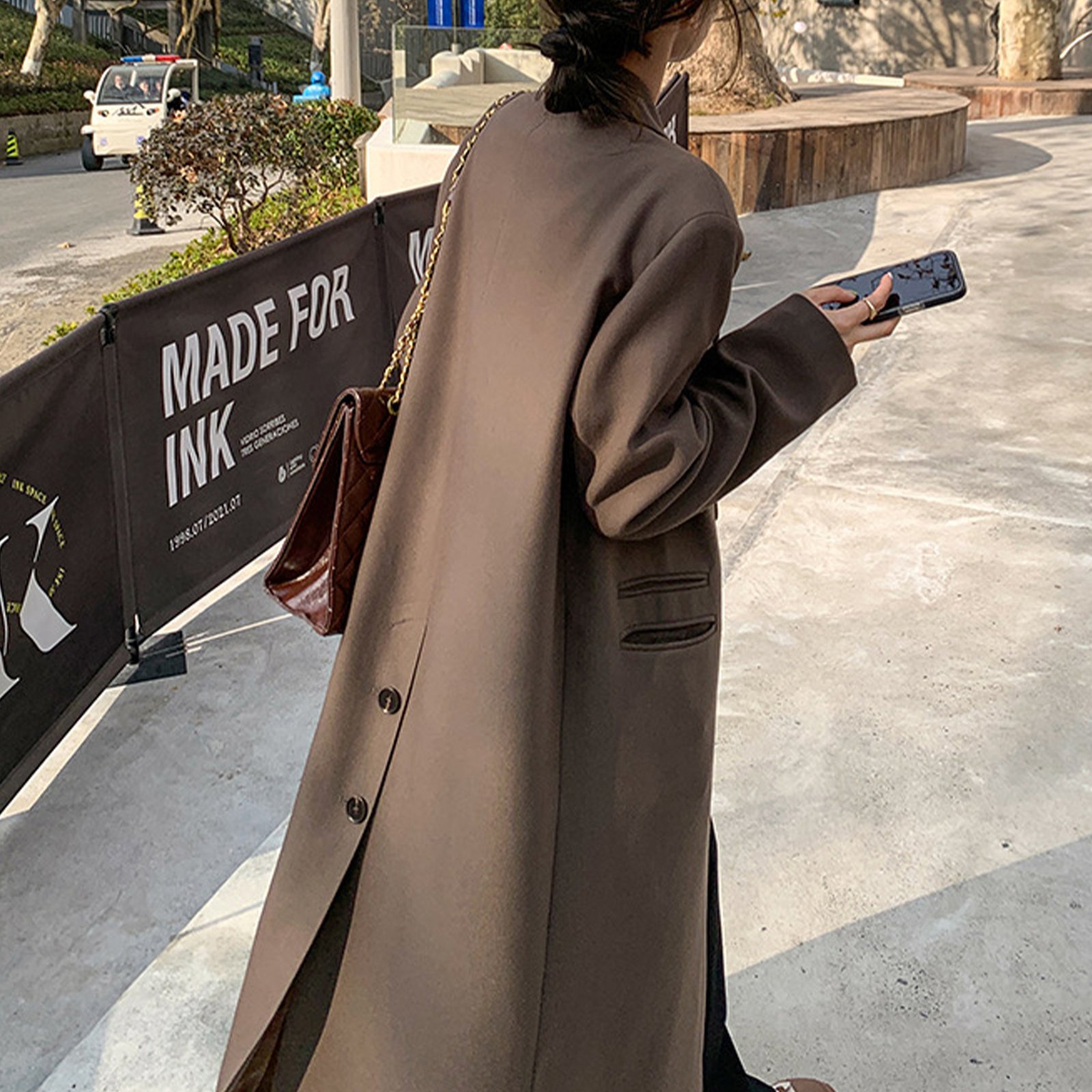 Womens Long Trench Coat, Classic Trench Coat, British Style Women's Coat Outerwear, Elegant Jacket For Women, Spring Clothing - Image 7