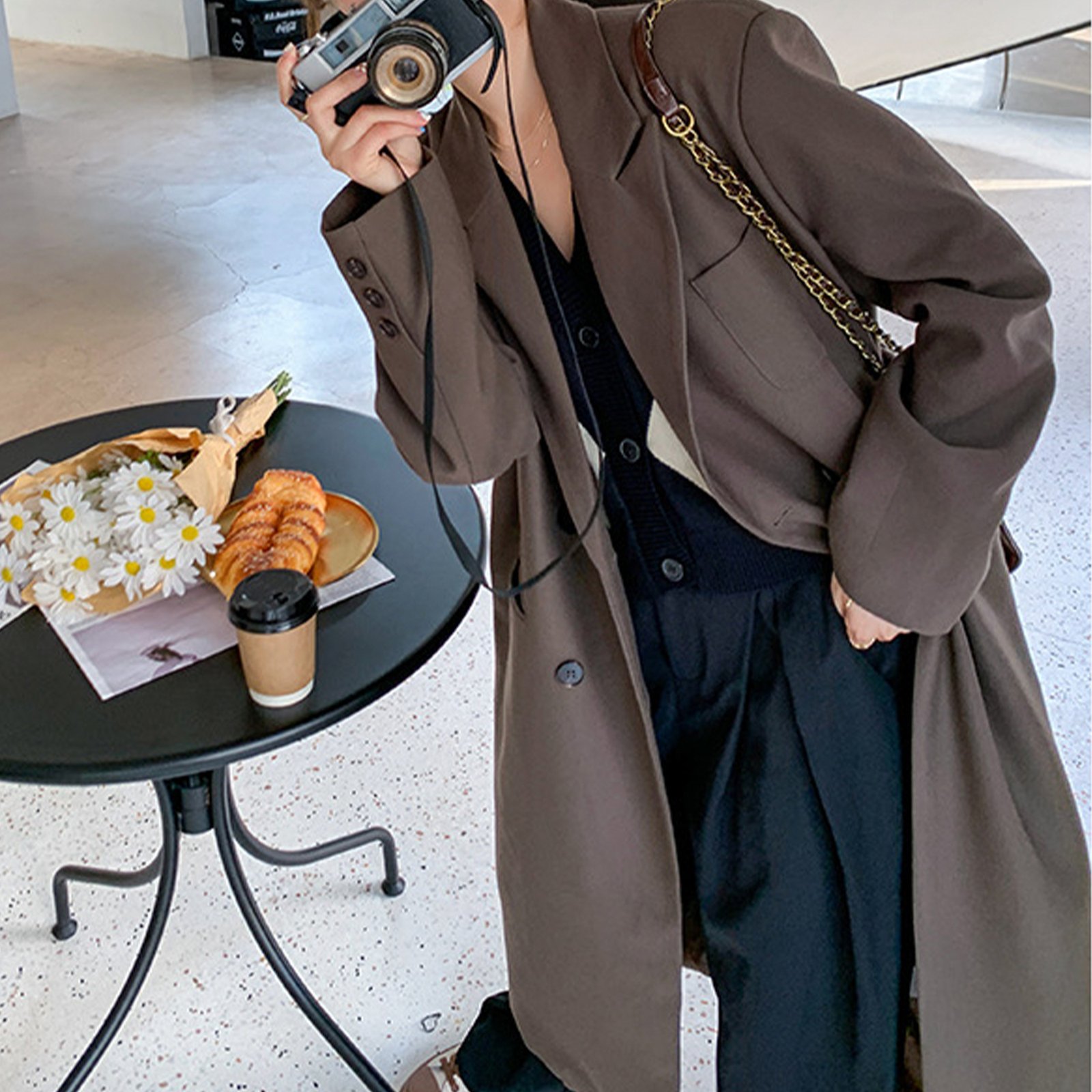 Womens Long Trench Coat, Classic Trench Coat, British Style Women's Coat Outerwear, Elegant Jacket For Women, Spring Clothing - Image 5